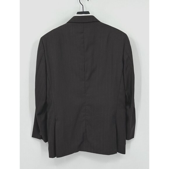 jacket blazer sport coat suit coat 100% wool brown two button 42R - Picture 5 of 6